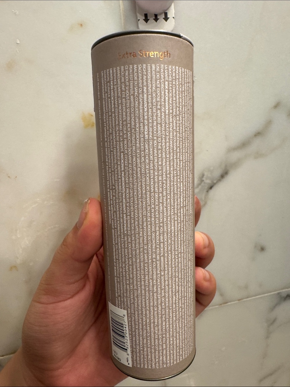 Saje Extra Strength Pain Remedy Oil - Beige and Gold Accent - Picture 2 of 5